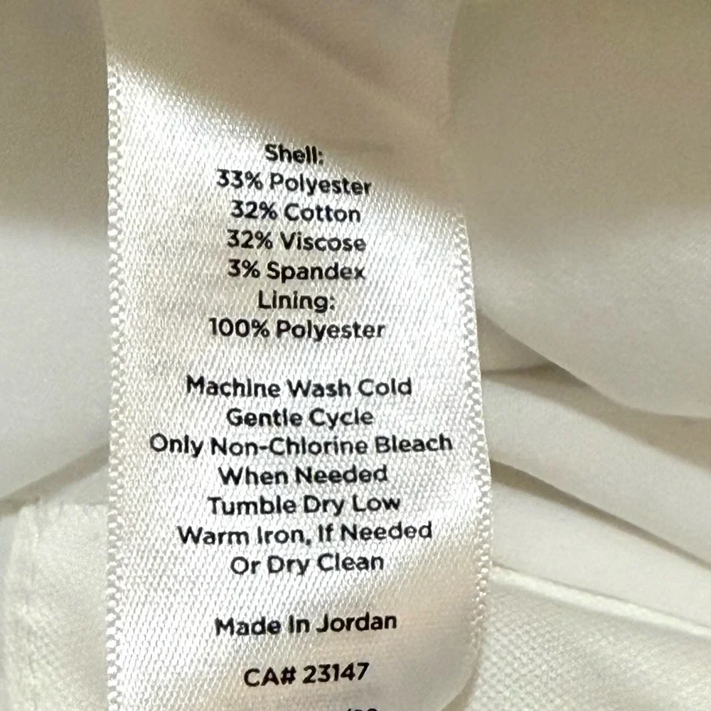 Talbots Off White Lined Dress Pants - Classic Tailored Style